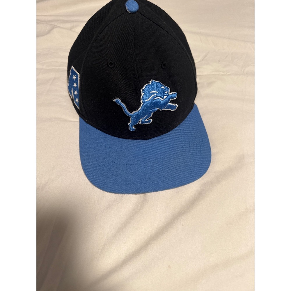 Detroit Lions 47 Brand Snapback Hat Black Blue NFL Football NFC Logo Cap